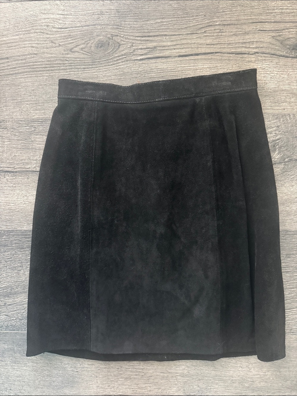 Vintage 90’s Black Suede Pencil Skirt Juniors size 7